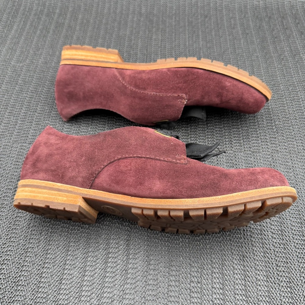 Kork-Ease Burgundy Suede Ribbon Bow Oxfords K54747 Wine Flats Womens 8M - Picture 9 of 10
